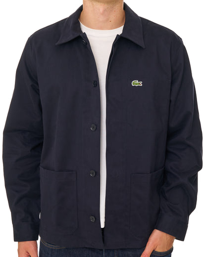 Lacoste Cotton Twill Overshirt Navy