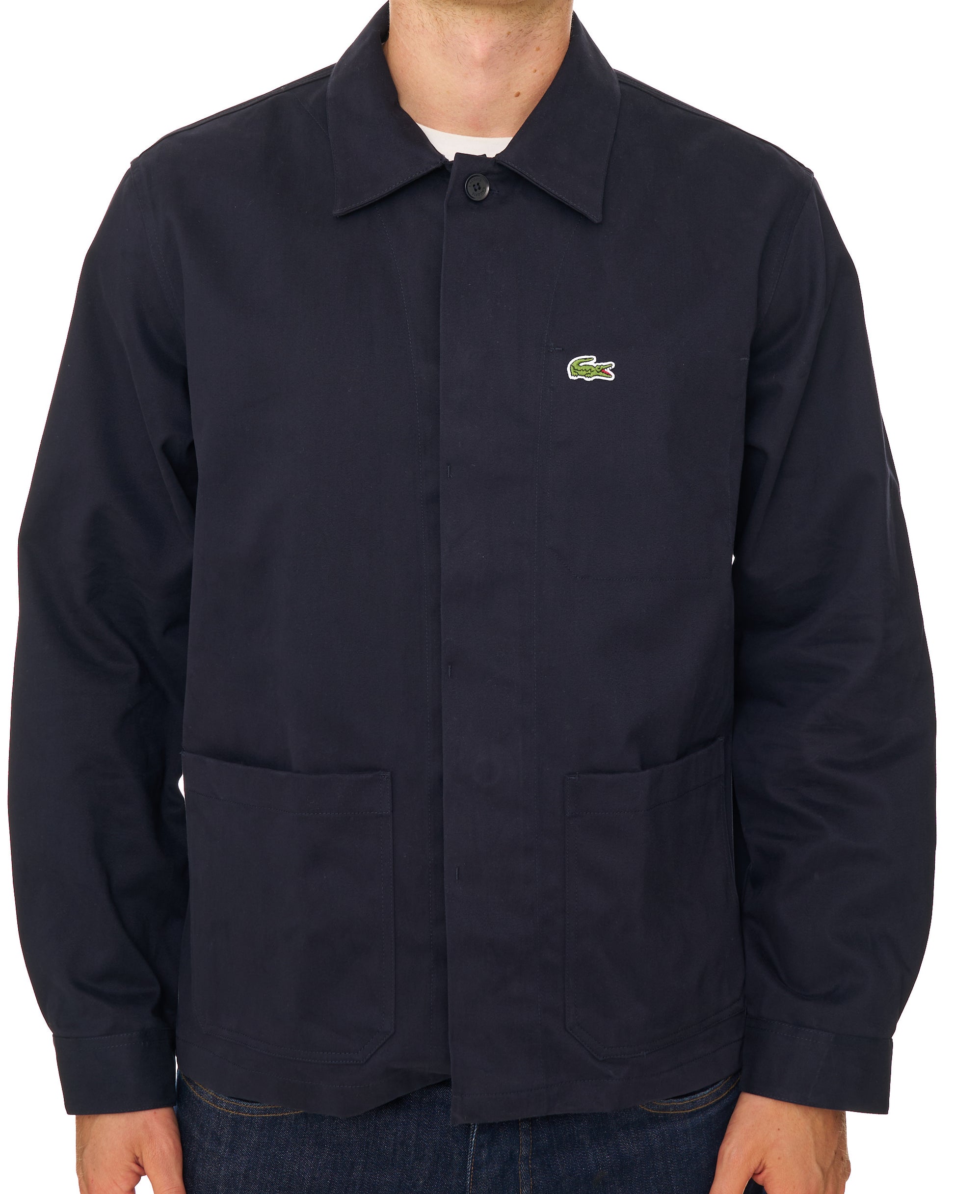 Lacoste Cotton Twill Overshirt Navy