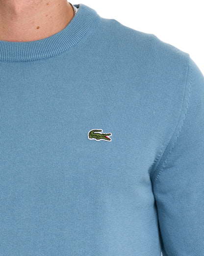 Lacoste Crew Neck Knit Jumper Grayish Blue