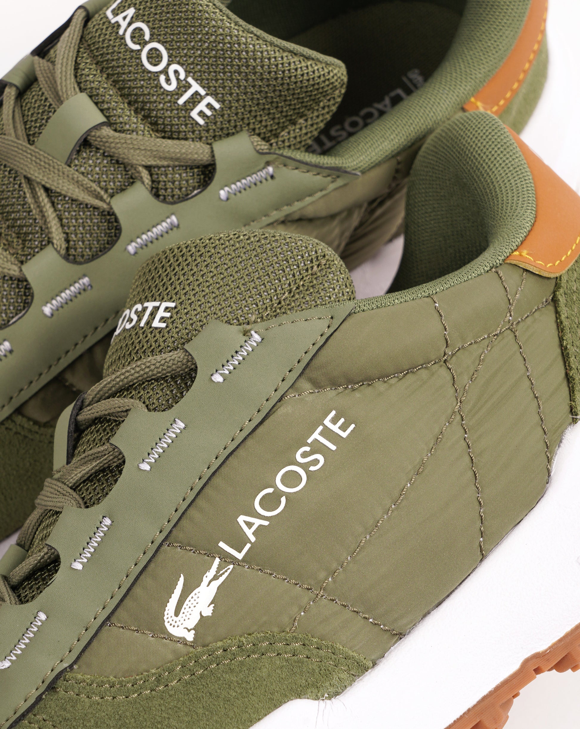 Lacoste Elite Active Evo Trainers Khaki/Gum