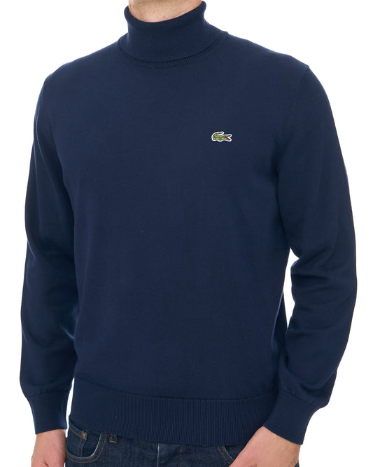 Lacoste Lacoste Knitted Roll Neck Navy