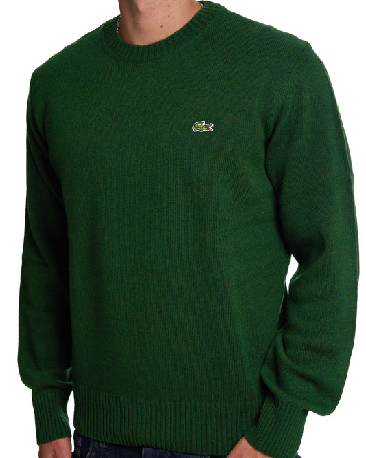 Lacoste Lacoste Strickpullover aus Wolle, Dunkelgrün