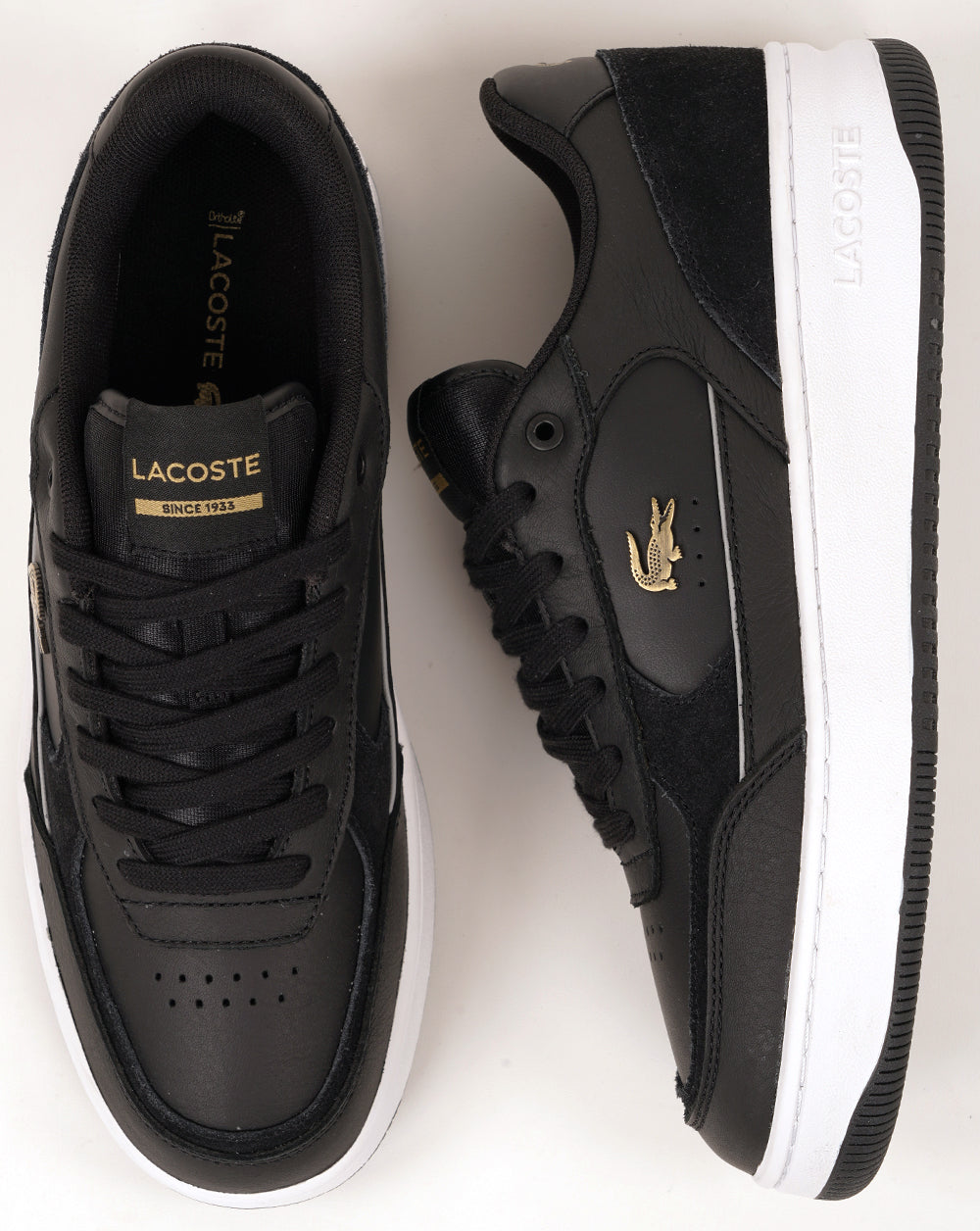 Lacoste Schuhe L001 ACE Sneaker Schwarz/Weiß