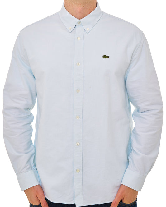 Lacoste Lacoste Regular Fit Oxford Shirt Light Blue