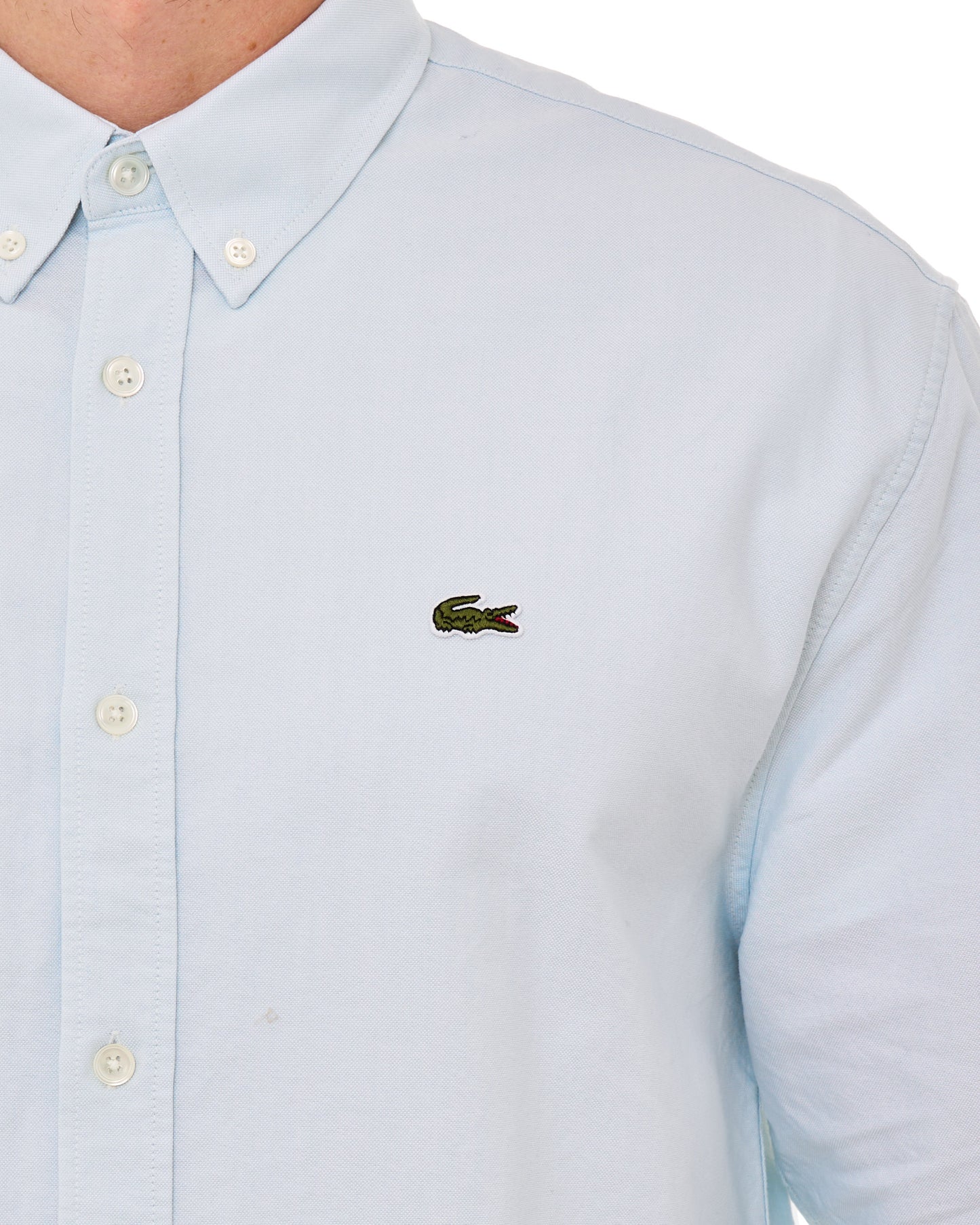 Lacoste Regular Fit Oxford Shirt Light Blue