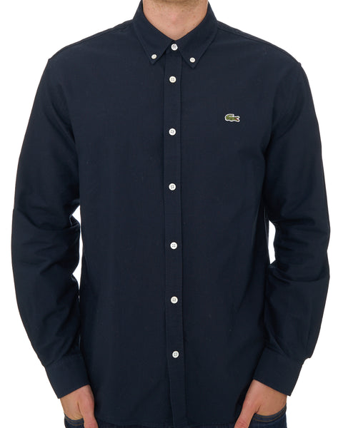 Lacoste Regular Fit Oxford Shirt Navy
