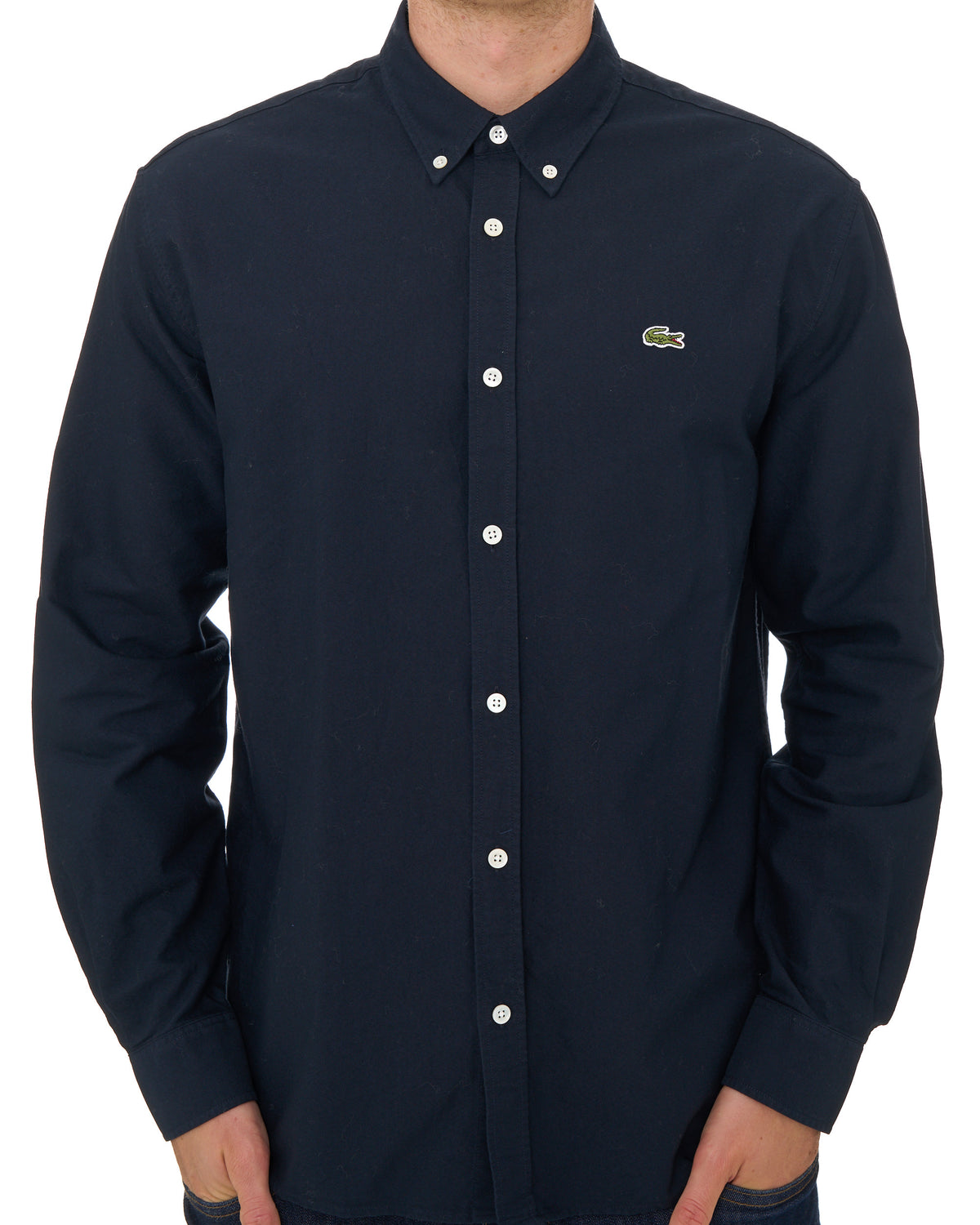 Lacoste Regular Fit Oxford Shirt Navy