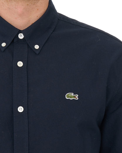 Lacoste Regular Fit Oxford Shirt Navy
