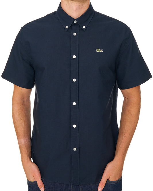 Lacoste Lacoste Regular Fit Short Sleeve Oxford Shirt