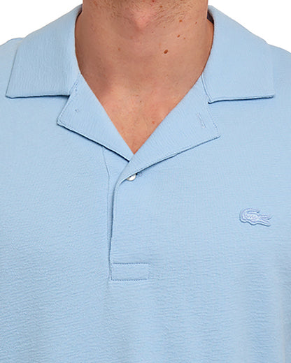 Lacoste Poloshirt mit Reverskragen, Chambray-Blau