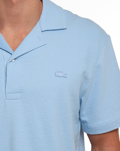 Lacoste Poloshirt mit Reverskragen, Chambray-Blau