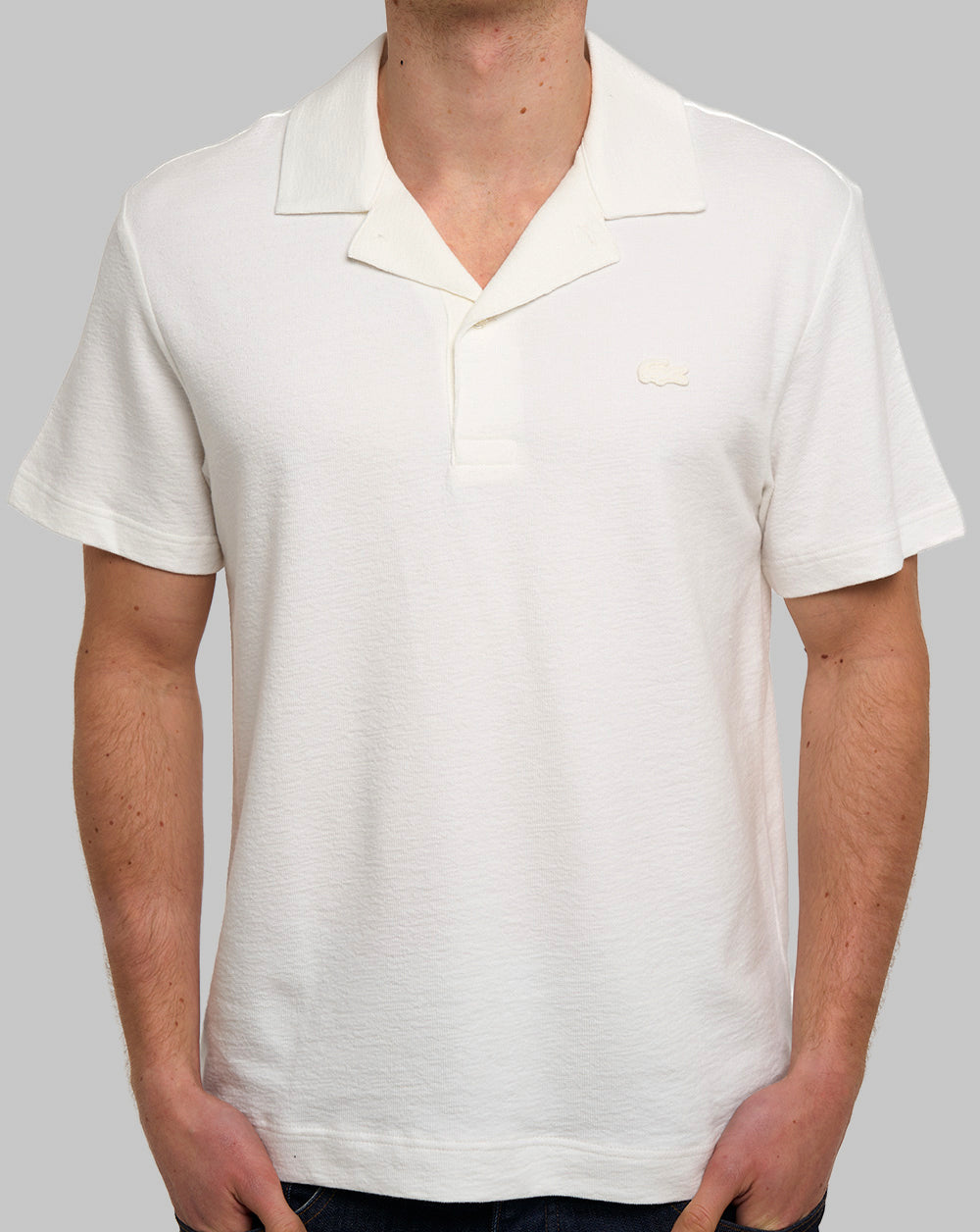 Lacoste Polohemd mit Reverskragen, Mehl