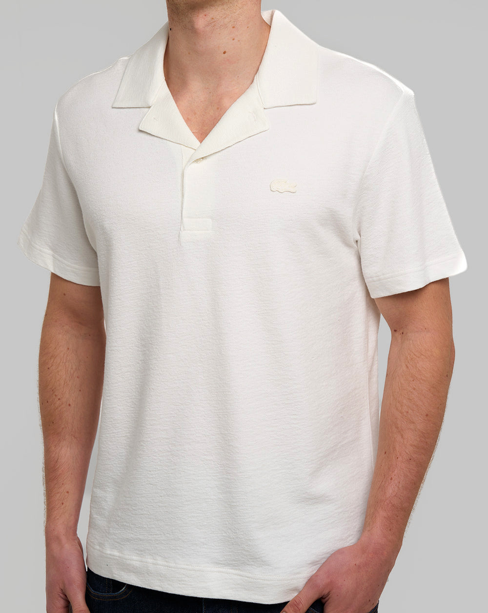 Lacoste Polohemd mit Reverskragen, Mehl