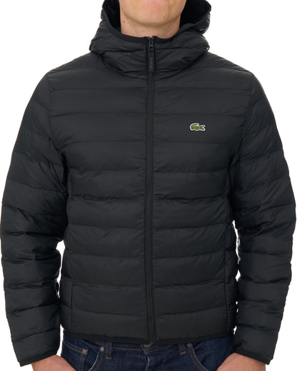 Lacoste Ripstop Puffer Jacket Black