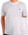 Lacoste gestreiftes T-Shirt Hellblau/Cremeweiß
