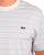 Lacoste gestreiftes T-Shirt Hellblau/Cremeweiß