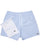 Lacoste Textured Striped Swim Shorts White/Light Blue