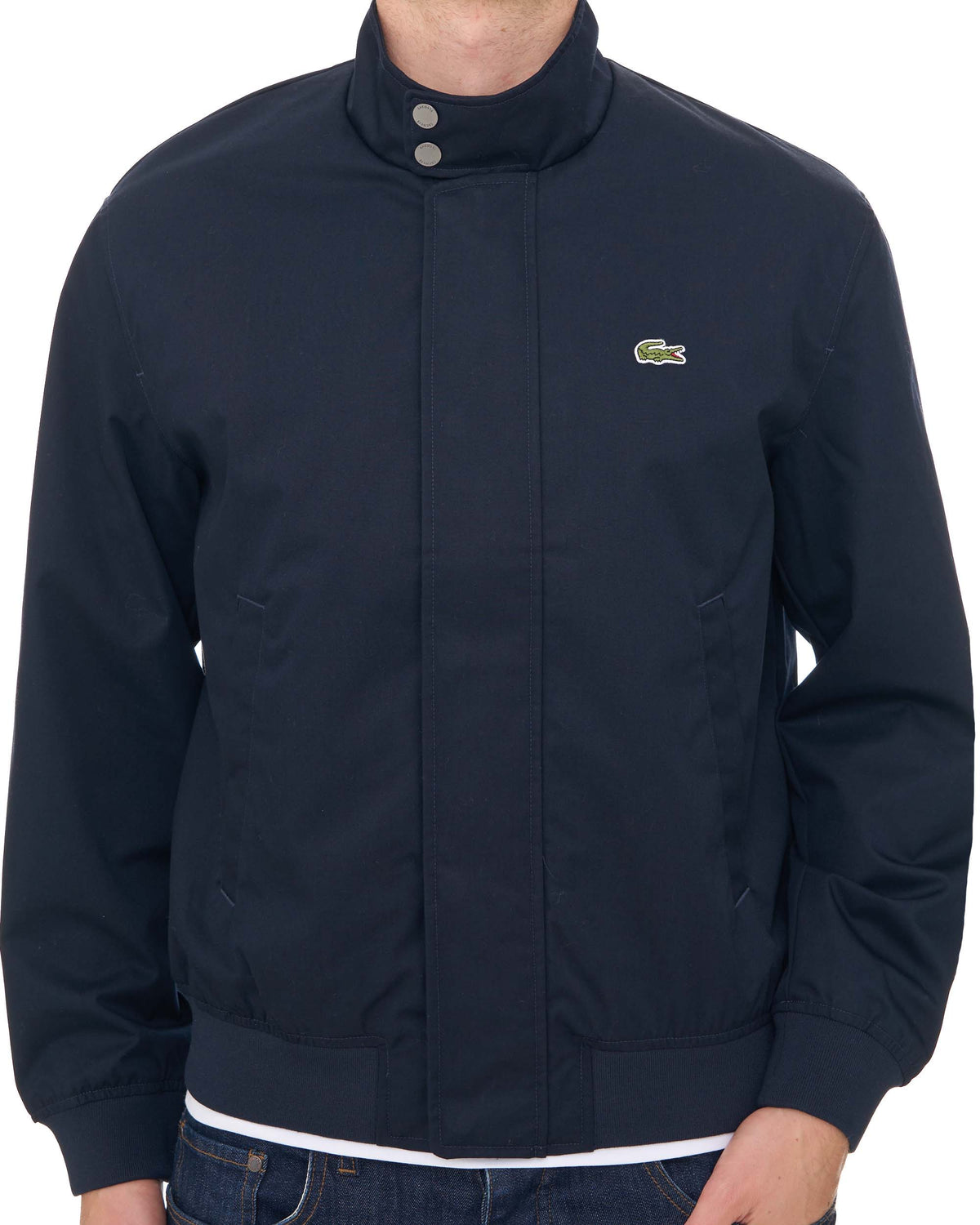 Lacoste Twill Harrington Jacket Navy