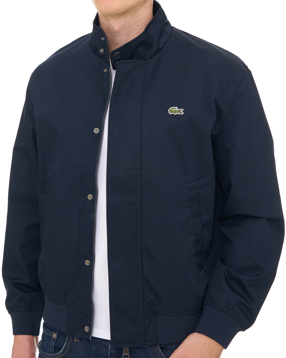 Lacoste Twill Harrington Jacket Navy