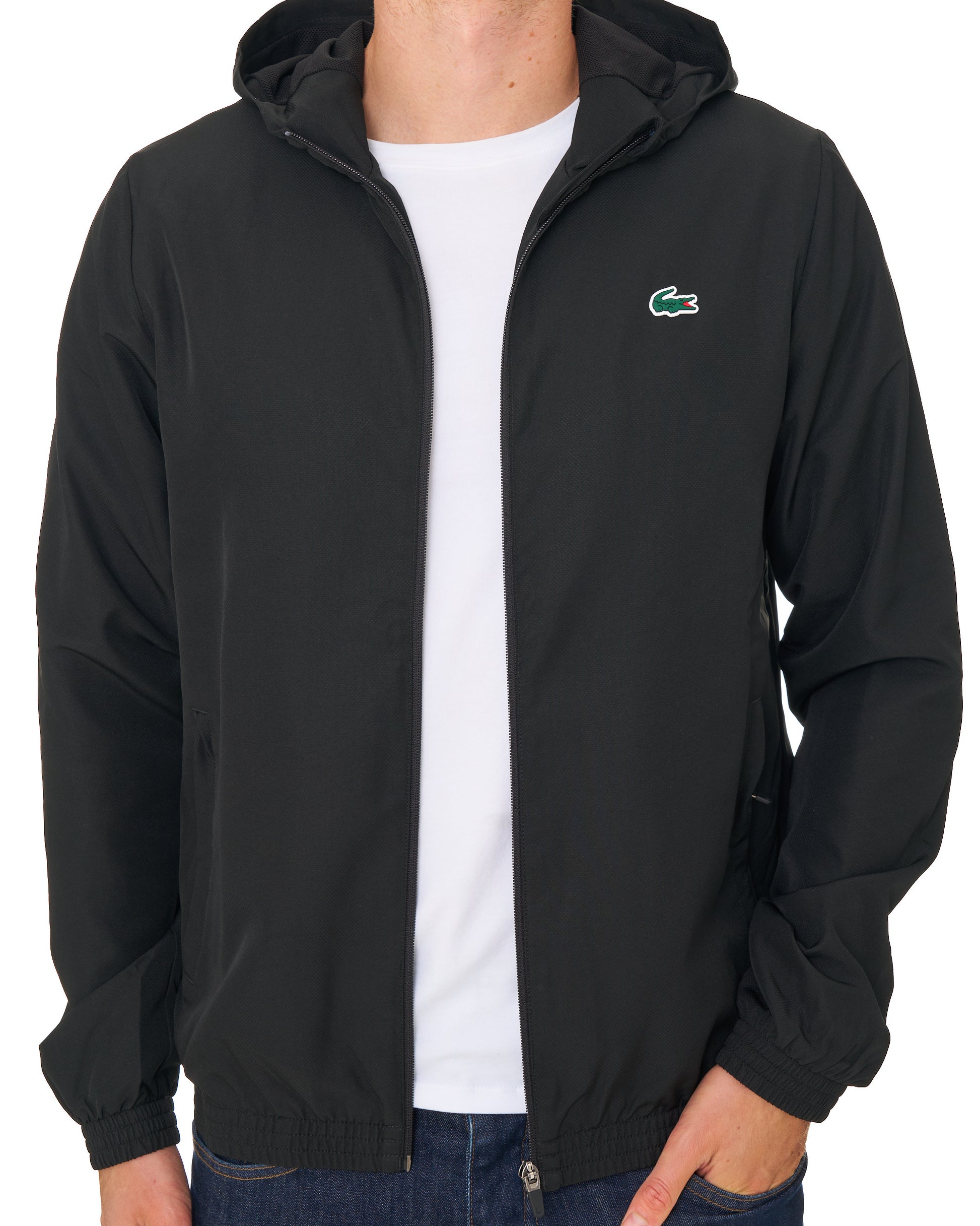 Lacoste Water Repellent Sports Jacket Black