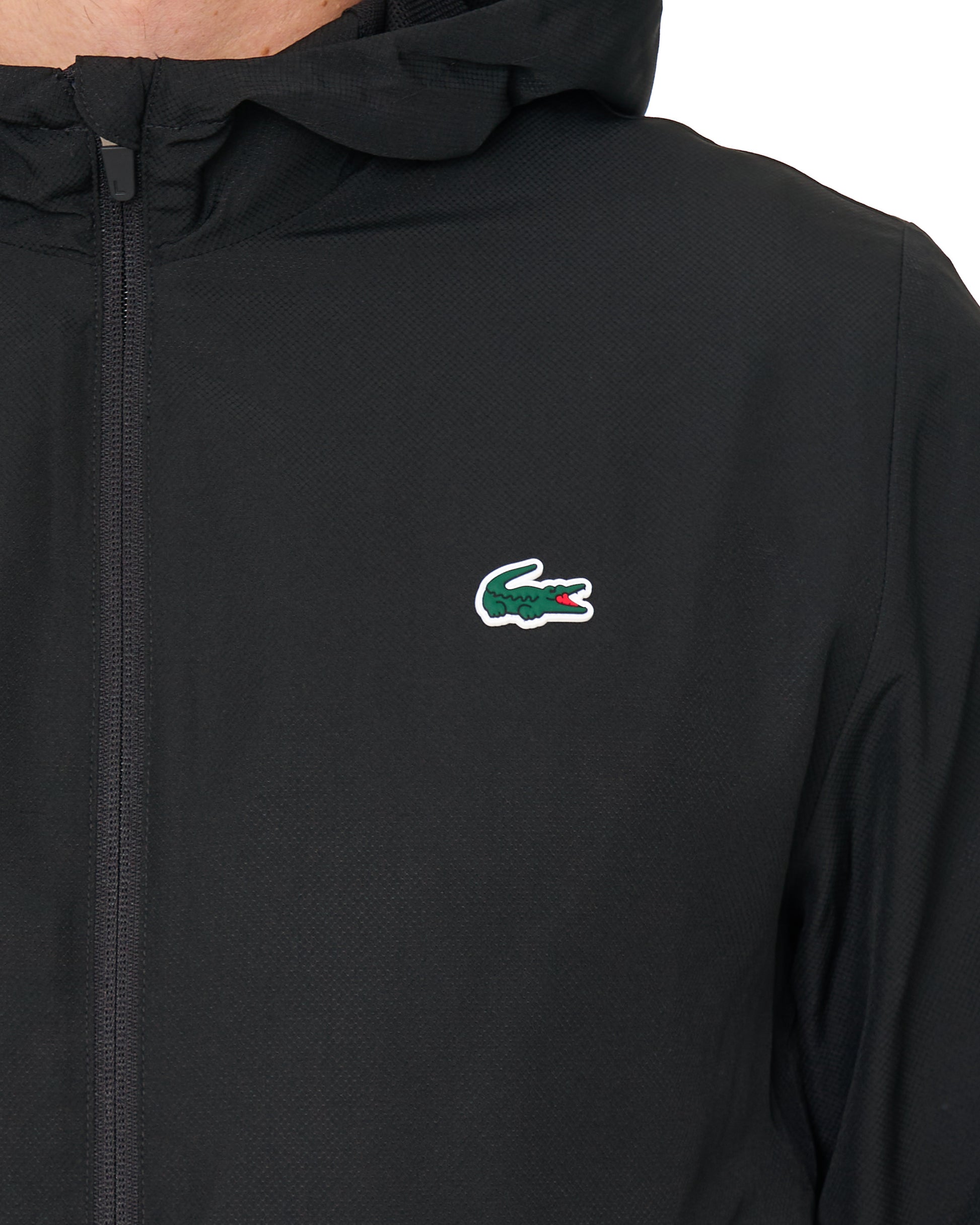 Lacoste Water Repellent Sports Jacket Black