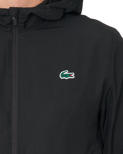 Lacoste Water Repellent Sports Jacket Black