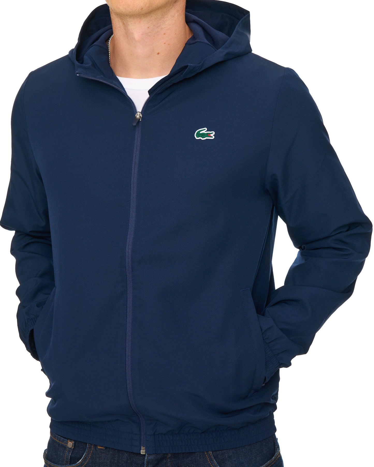 Lacoste Water Repellent Sports Jacket Navy