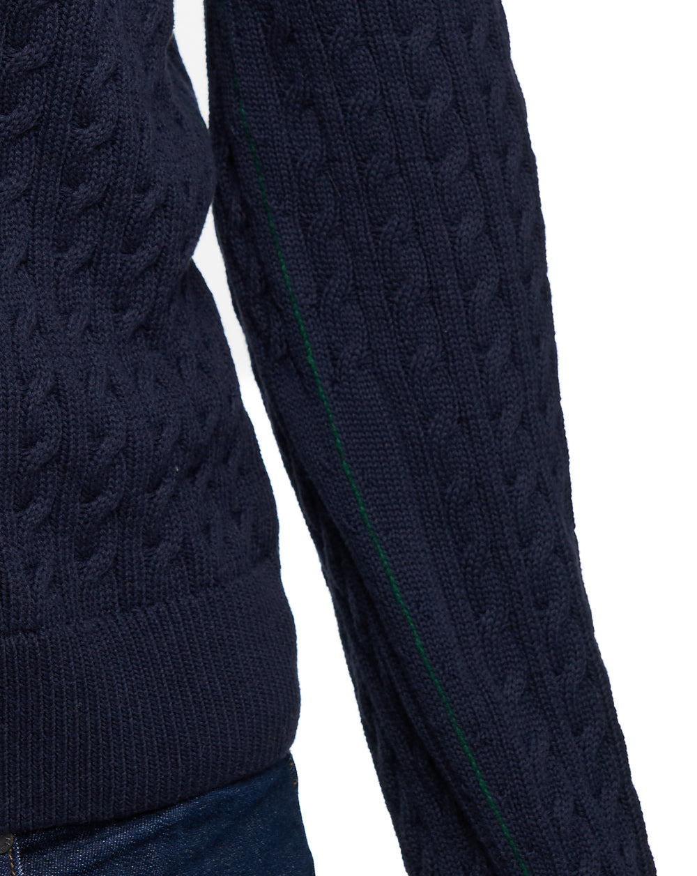 Lacoste Zopfstrickpullover Marineblau