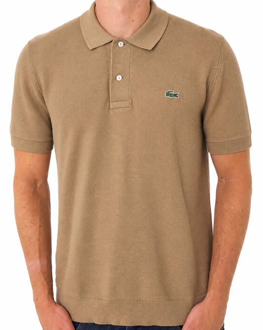 Lacoste Lacoste Classic Fit Knitted Polo Camel