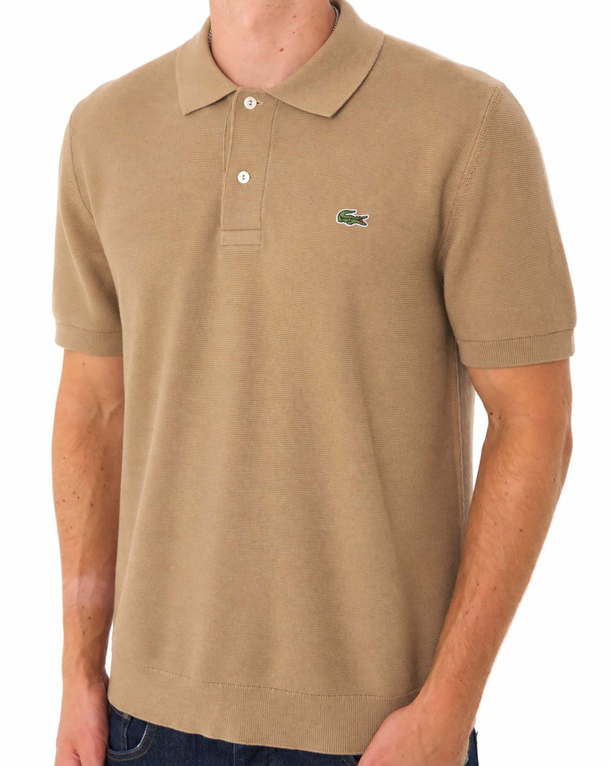 Lacoste Classic Fit Knitted Polo Camel
