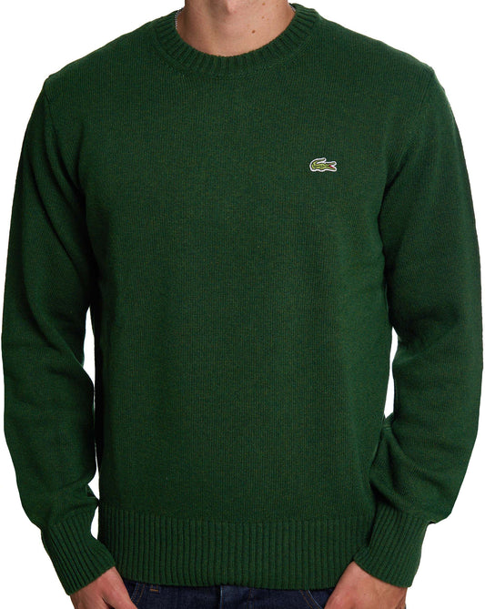 Lacoste Lacoste Strickpullover aus Wolle, Dunkelgrün