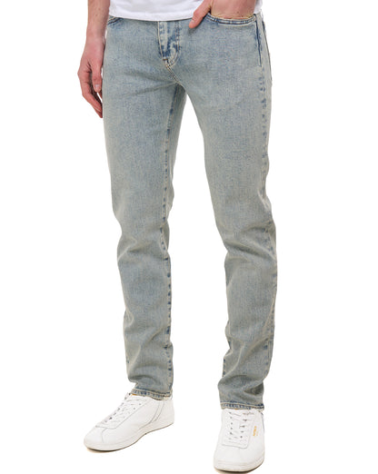 Lacoste Slim Fit Indigo Jeans Washed Bleach