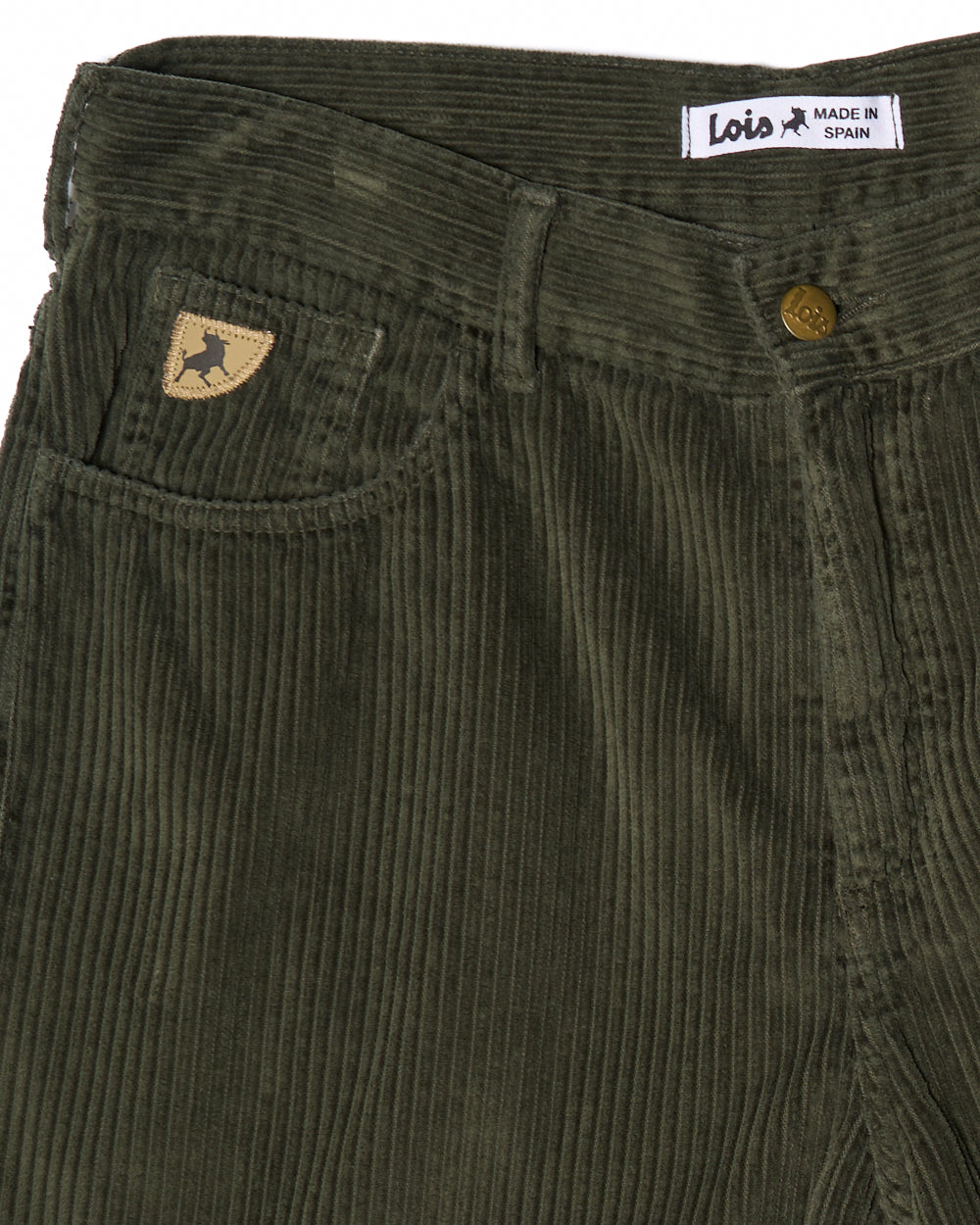 Lois Pepe Jumbo Cord Shorts Dark Green