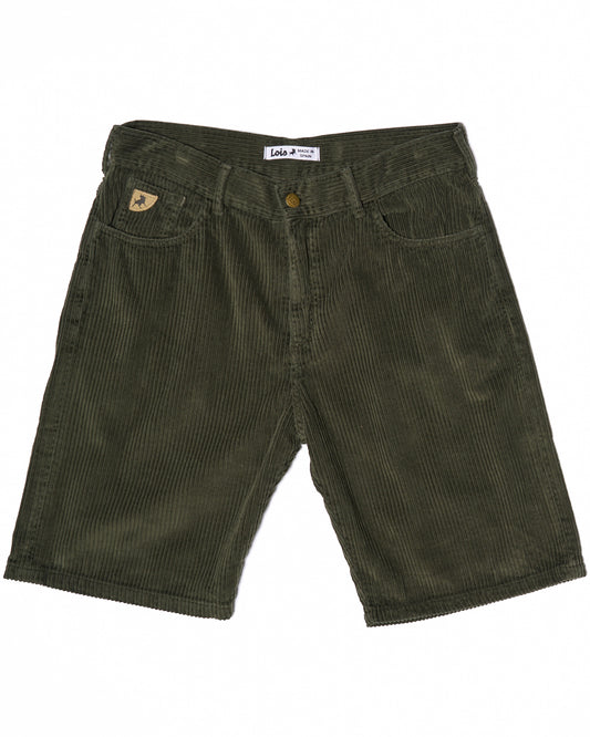 Lois Lois Pepe Jumbo Cord Shorts Dark Green
