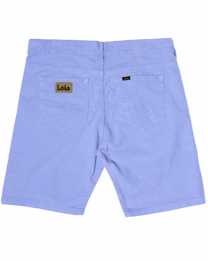 Lois Pepe Needle Cord Shorts Blue Heather