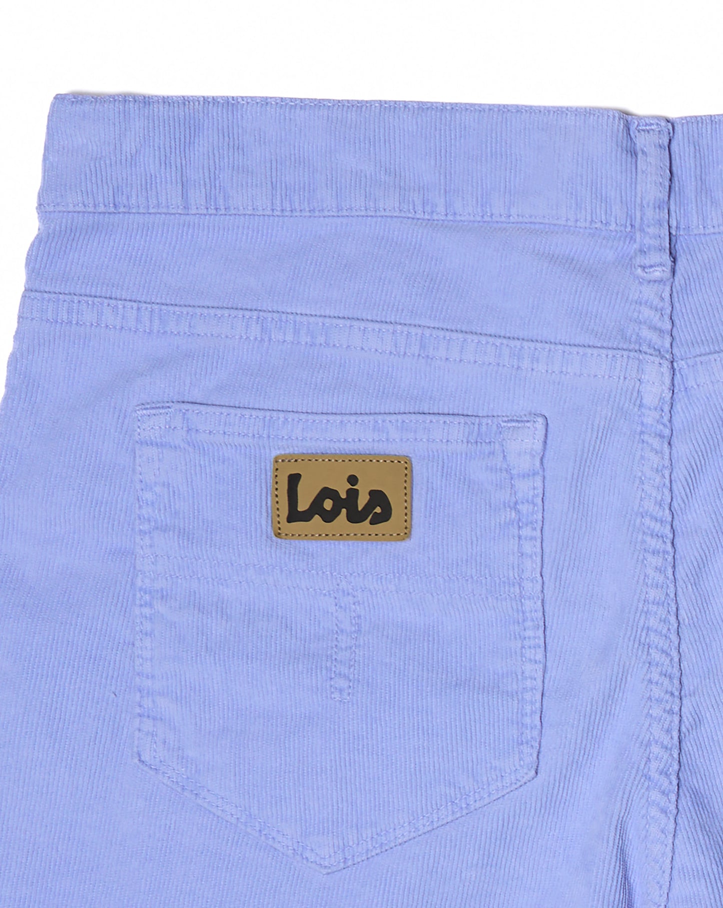 Lois Pepe Needle Cord Shorts Blue Heather