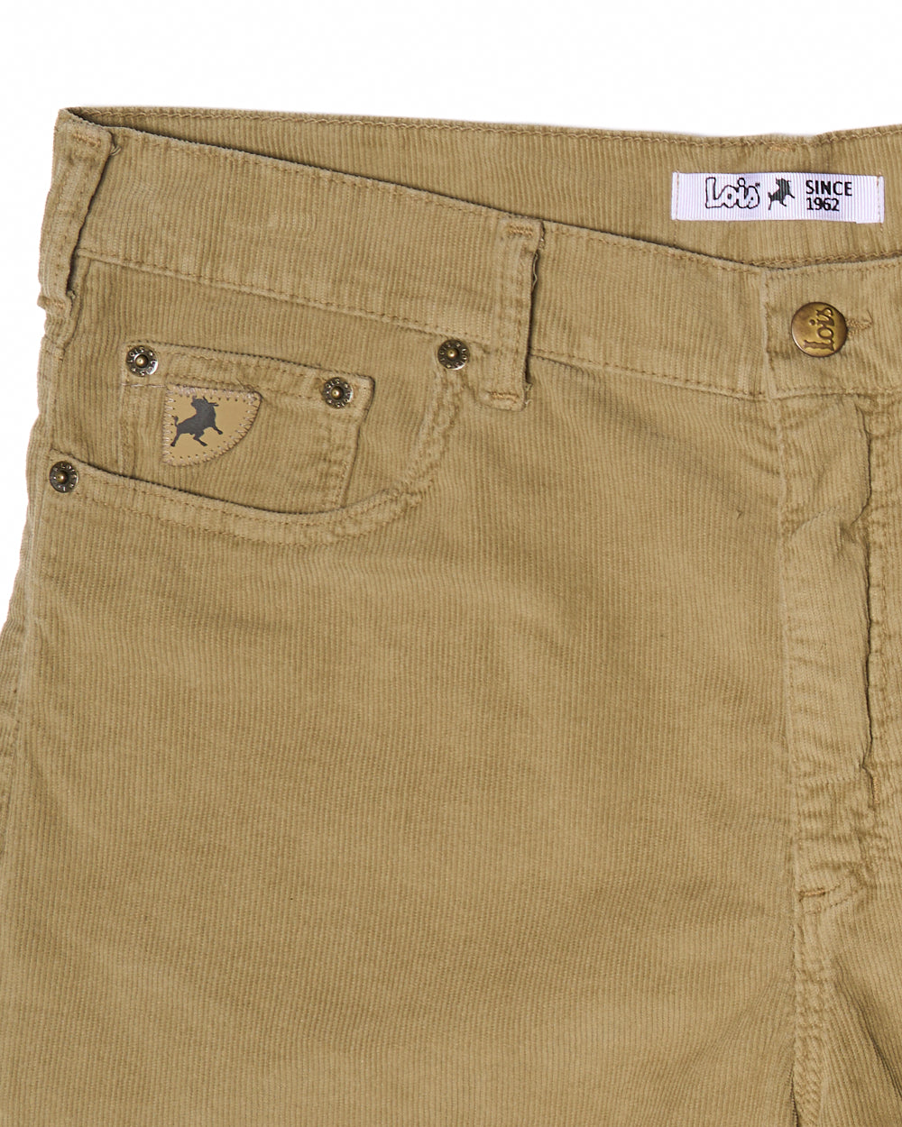 Lois Pepe Needle Cord Shorts Dark Sand