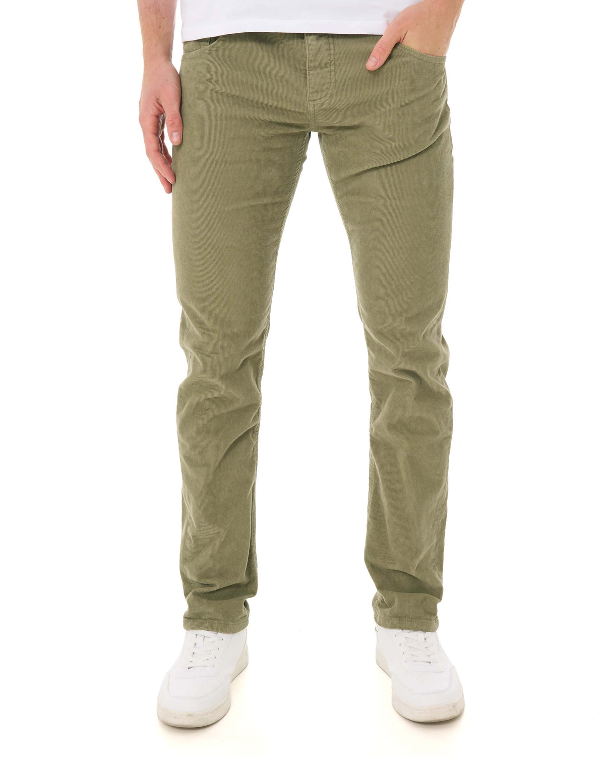 Lois Sierra Needle Cords Dusky Green