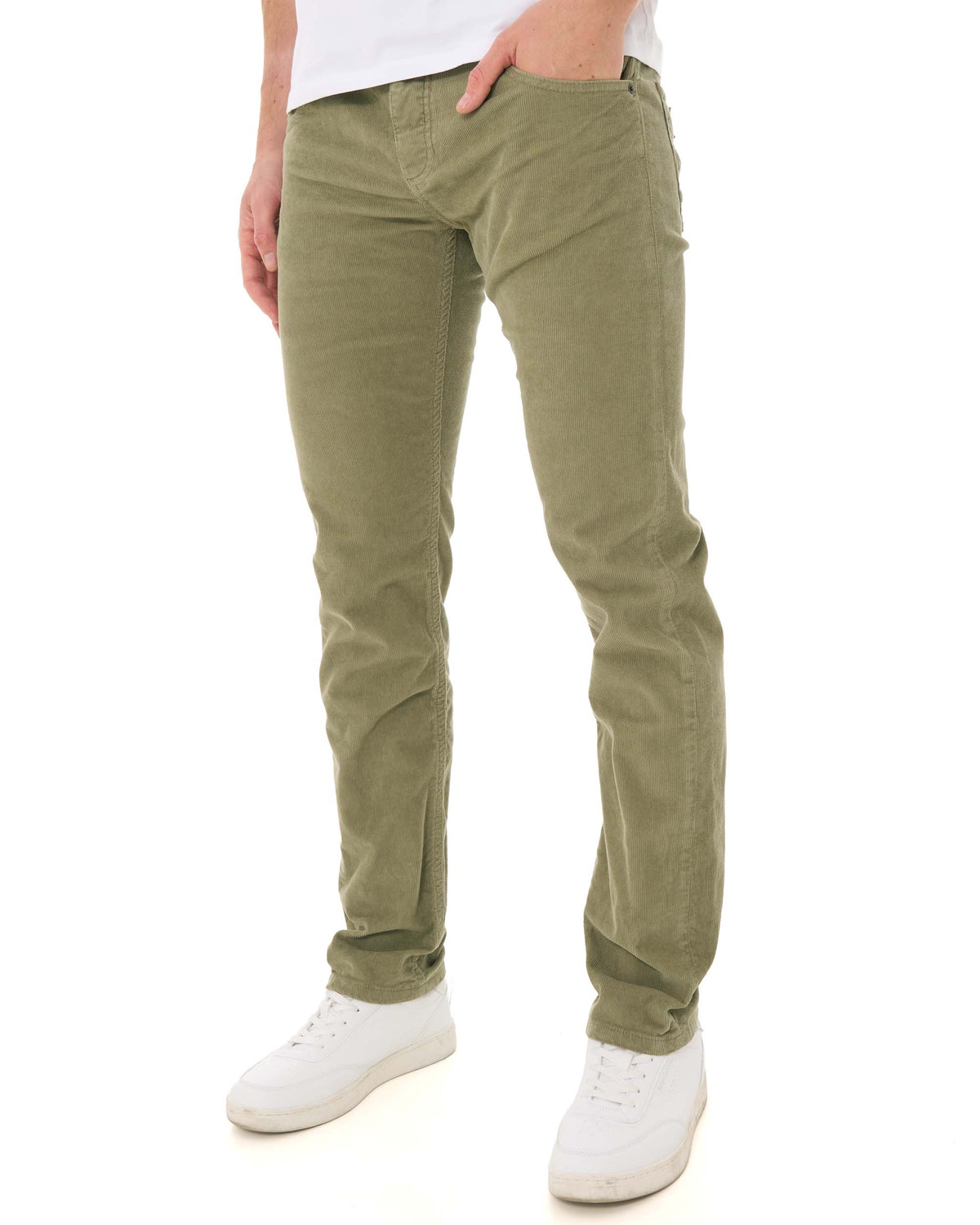 Lois Sierra Needle Cords Dusky Green