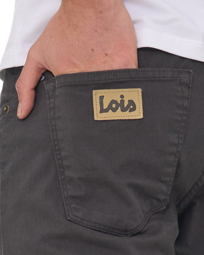Lois Terrace Cotton 5 Pocket Jeans Mid Grey