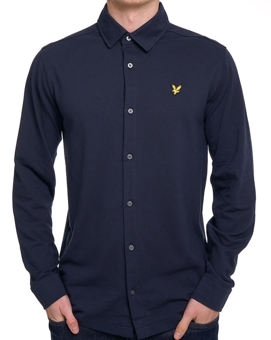 Lyle & Scott Piqué-Trikot, Dunkelblau