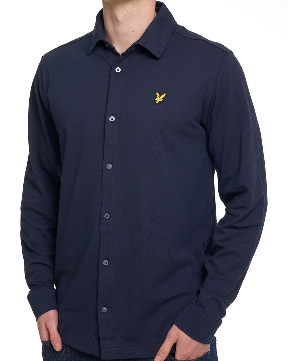 Lyle & Scott Piqué-Trikot, Dunkelblau