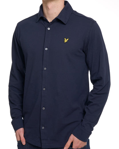 Lyle & Scott Piqué-Trikot, Dunkelblau