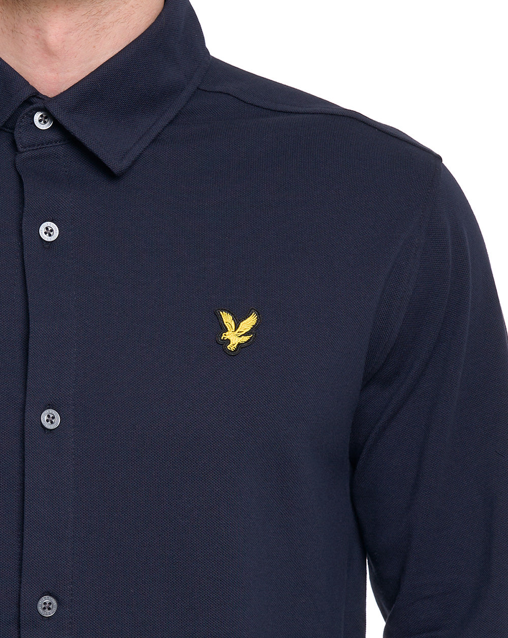 Lyle & Scott Piqué-Trikot, Dunkelblau