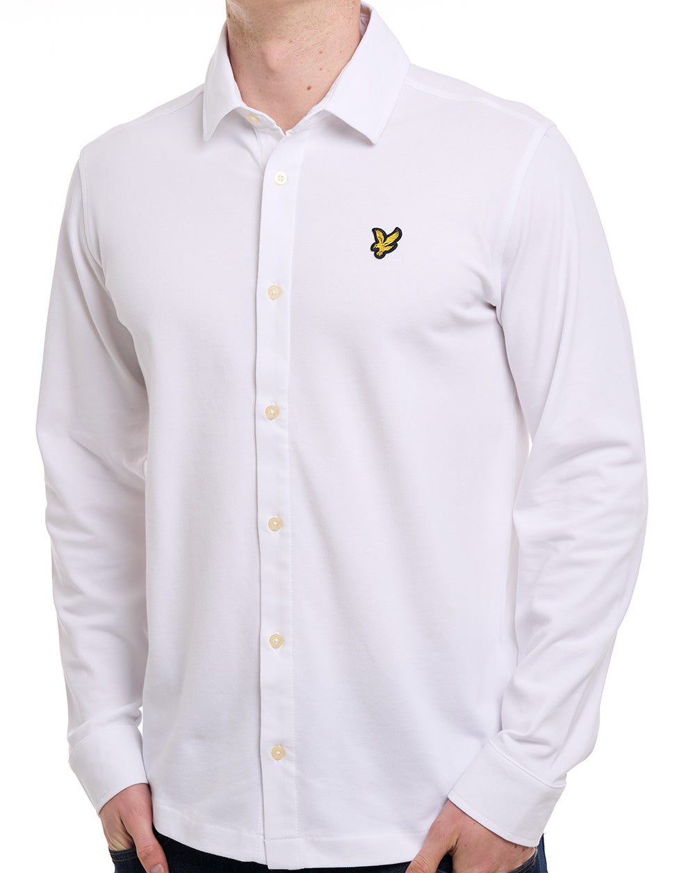 Lyle & Scott Piqué-Trikot, weiß