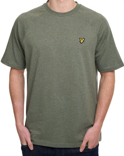 Lyle & Scott Tri Marl Raglan T-Shirt Khaki