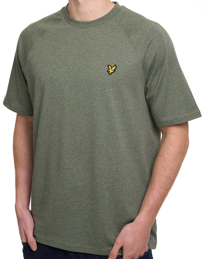 Lyle & Scott Tri Marl Raglan T-Shirt Khaki