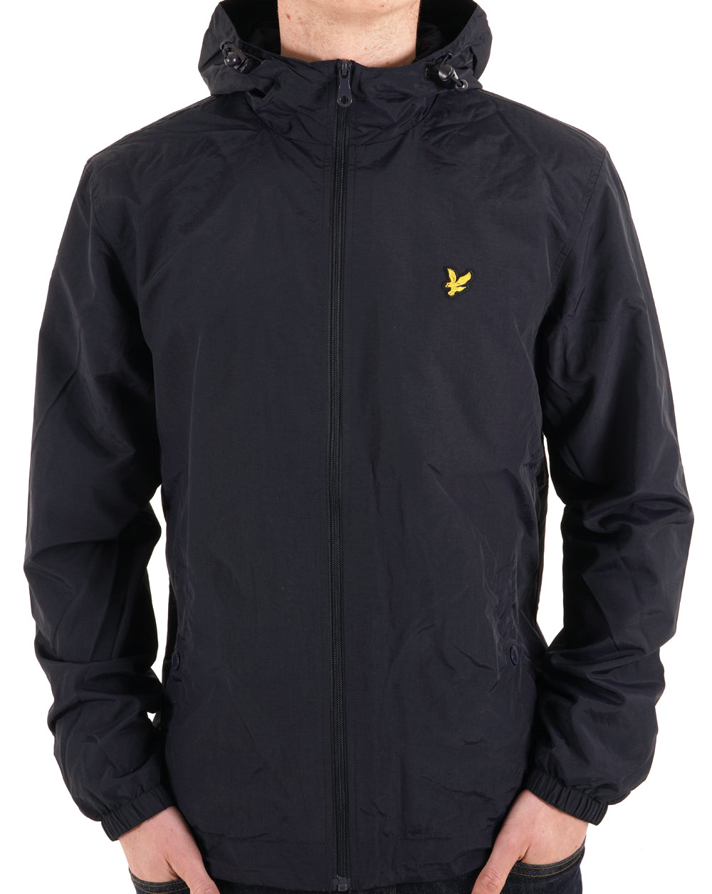 Lyle And Scott – Durchgehende Kapuzenjacke mit Reißverschluss in Marineblau