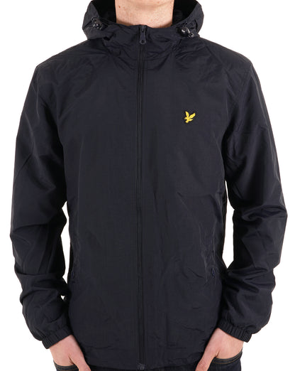 Lyle And Scott – Durchgehende Kapuzenjacke mit Reißverschluss in Marineblau