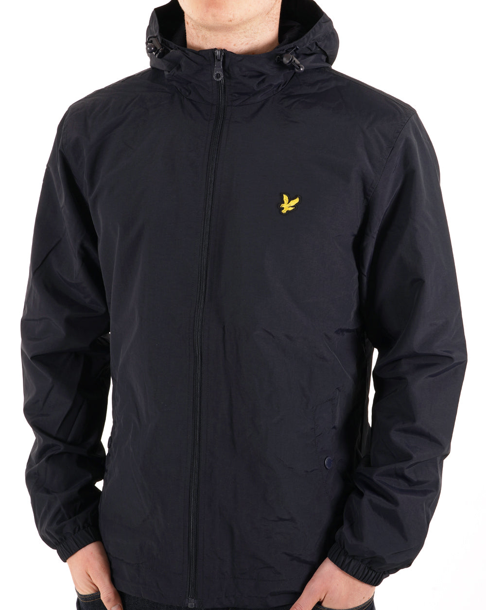 Lyle And Scott – Durchgehende Kapuzenjacke mit Reißverschluss in Marineblau